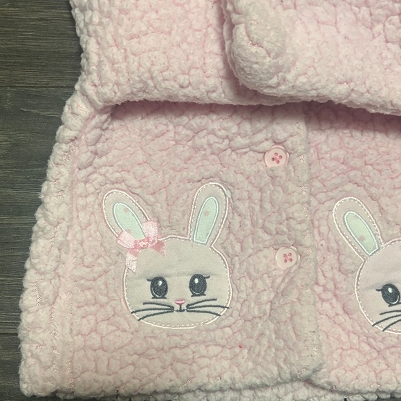 Nannette Pink Easter Bunny Kids Jacket - Picture 3 of 3